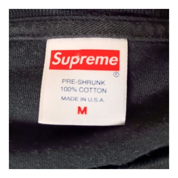 Supreme Paint T-Shirt Tee Short Sleeve Cotton Crew Neck Black Multi Mens Medium - Picture 4 of 5